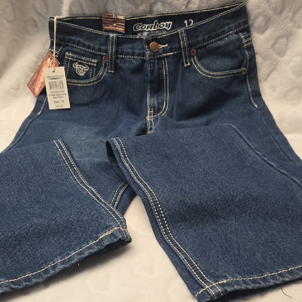 Girls 12 COWBOY Blue Jeans